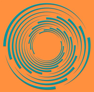 duoton kıvırcık, bobin, kıvrım volt şekli. sicim girdabı eşmerkezli, dairesel, ışık saçan, dairesel, daireler çizerek dönen moda