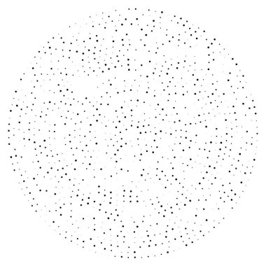 Rastgele noktalar, çemberler soyut. Benekler, noktalı radyal, yayılan, dairesel geometrik çizimler. Puantiye, nokta listesi, noktalama tasarım elementi