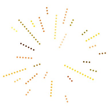 Rastgele noktalar, çemberler soyut. Benekler, noktalı radyal, yayılan, dairesel geometrik çizimler. Puantiye, nokta listesi, noktalama tasarım elementi