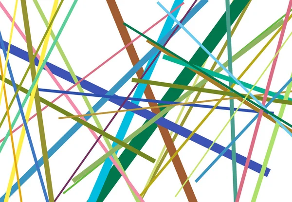 Vivid Vibrant Colorful Abstract Geometric Art Random Chaotic Lines Straight — Stockový vektor