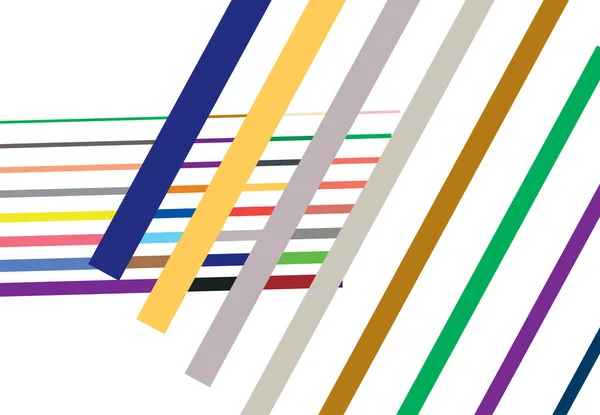 Vivid Vibrant Colorful Arte Geométrico Abstracto Con Líneas Caóticas Azar — Vector de stock