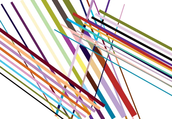 Vivid Vibrant Colorful Arte Geométrico Abstracto Con Líneas Caóticas Azar — Archivo Imágenes Vectoriales