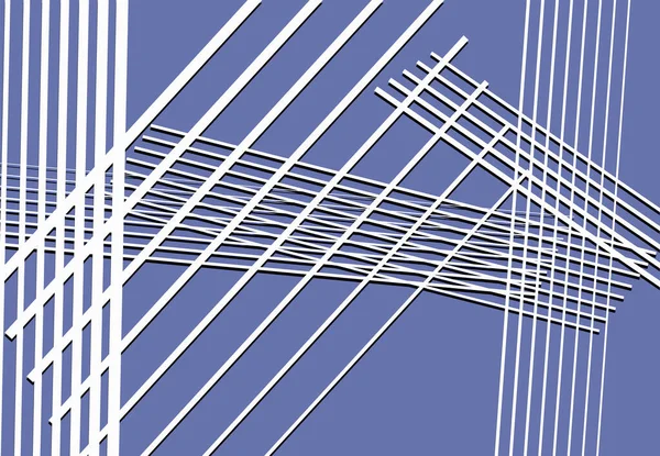 Colorful Monochrome Abstract Geometric Art Random Chaotic Lines Straight Crossing — Stock vektor