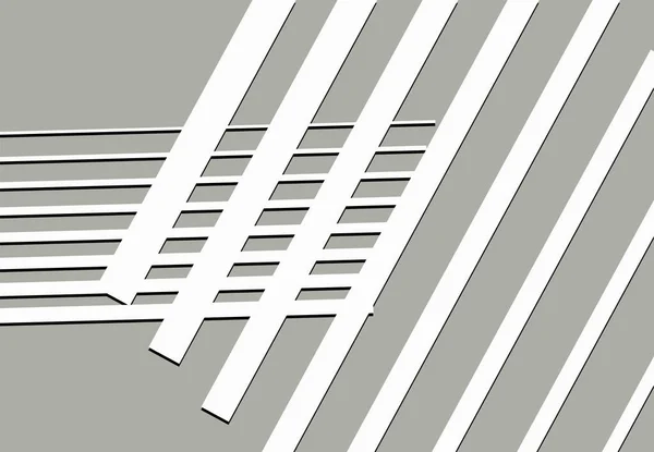 Colorful Monochrome Abstract Geometric Art Random Chaotic Lines Straight Crossing — Stok Vektör
