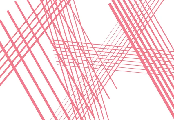 Arte Geométrico Abstracto Monocromático Colorido Con Líneas Caóticas Azar Cruce — Vector de stock