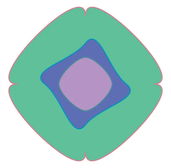 Simbolul Geometric Mandala Ornament Decor Pictograma Simplu Elementul Bază Circular — Vector de stoc