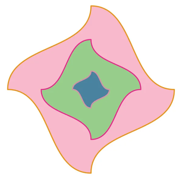 Mandala Geométrica Ornamento Símbolo Decoração Ícone Simples Básico Mottle Circular — Vetor de Stock