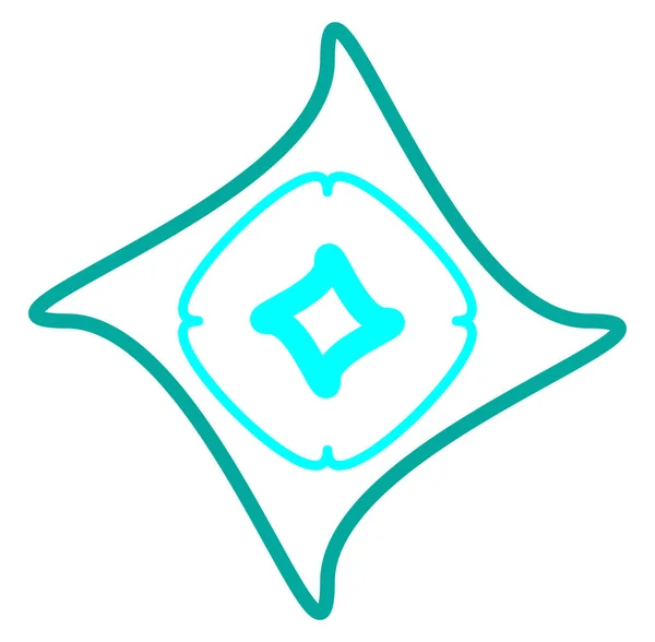 Geometric Mandala Ornament Decoration Symbol Icon Simple Basic Circular Concentric — Διανυσματικό Αρχείο