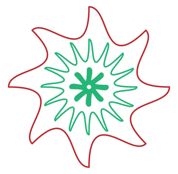 Geometric Mandala Ornament Decoration Symbol Icon Simple Basic Circular Concentric — Διανυσματικό Αρχείο