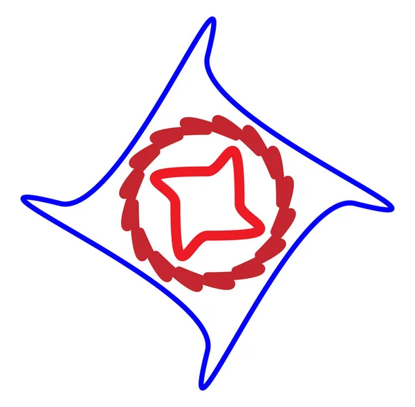 Geometric Mandala Ornament Decoration Symbol Icon Simple Basic Circular Concentric — Διανυσματικό Αρχείο