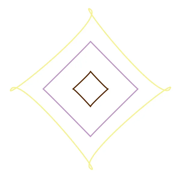 Mandala Geométrica Ornamento Símbolo Decoração Ícone Simples Circular Básica Elemento — Vetor de Stock