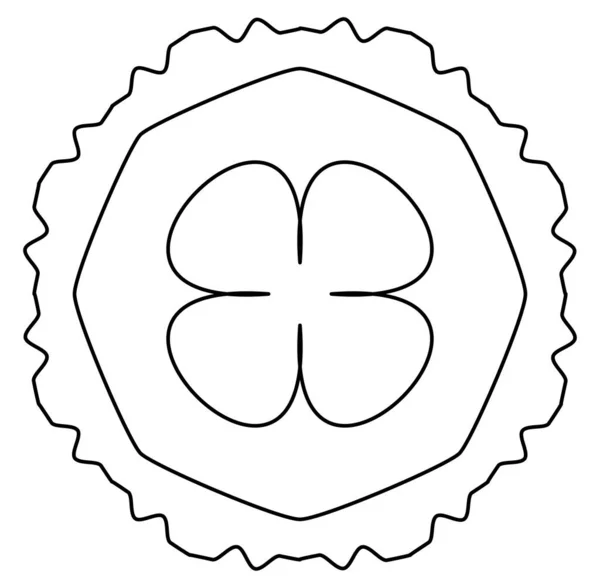 Geometric Mandala Ornament Decoration Symbol Icon Simple Basic Circular Concentric — ストックベクタ