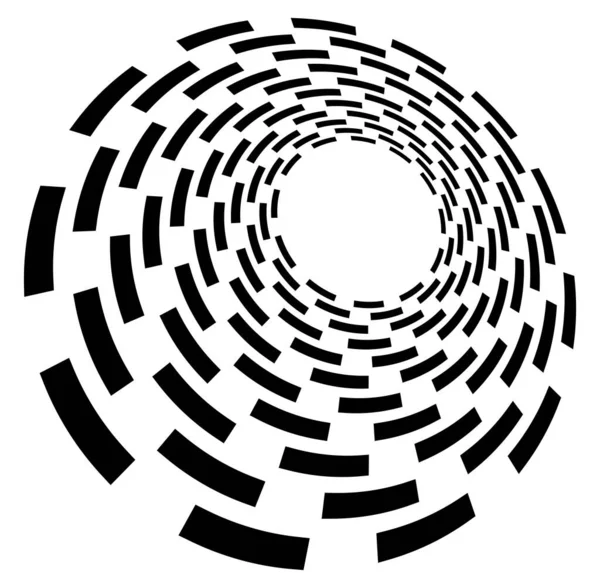 Volute Monocromatiche Forme Vortice Elementi Elicoidali Contorti Design Concettuale Rotazione — Vettoriale Stock