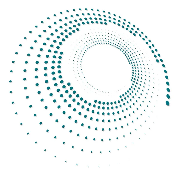 単色のモノクロのツイルが渦巻きます スピン スパイラル歪みで形状 Helix Volute Twine Design Element — ストックベクタ