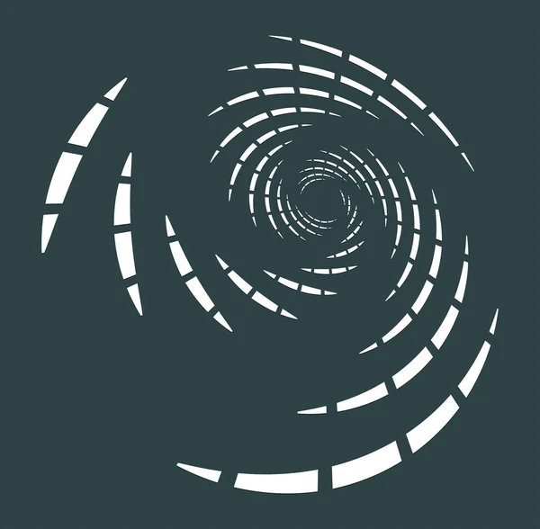 Vit Spiral Spiral Lockig Och Lockig Form Spiral Virvla Virvla — Stock vektor