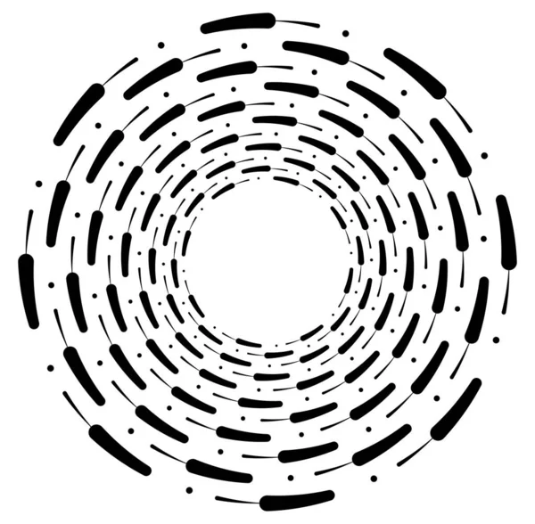 Voluta Monocromática Formas Vórtice Elementos Hélice Retorcidos Diseño Del Concepto — Archivo Imágenes Vectoriales