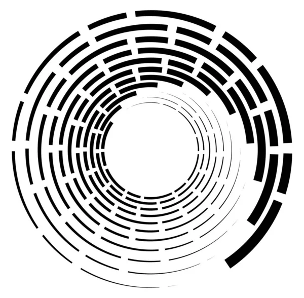 Volute Monocromatiche Forme Vortice Elementi Elicoidali Contorti Design Concettuale Rotazione — Vettoriale Stock