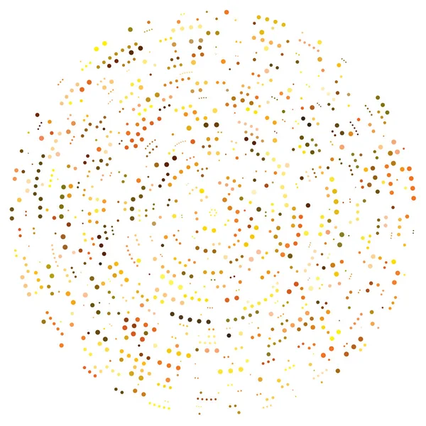 Rastgele noktalar, çemberler soyut. Benekler, noktalı radyal, yayılan, dairesel geometrik çizimler. Puantiye, nokta listesi, noktalama tasarım elementi