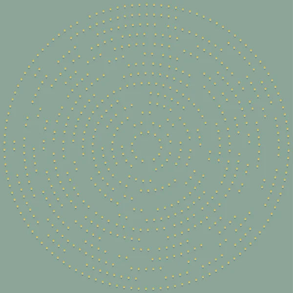 Puntos Aleatorios Círculos Abstractos Speckles Radial Punteada Radiante Ilustración Geométrica — Vector de stock