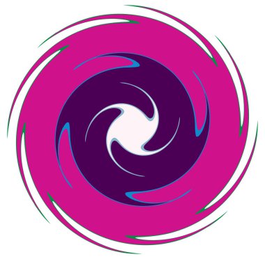 Mottle, çeşitli soyut spiral, girdap, girdap ve girdap şekilleri