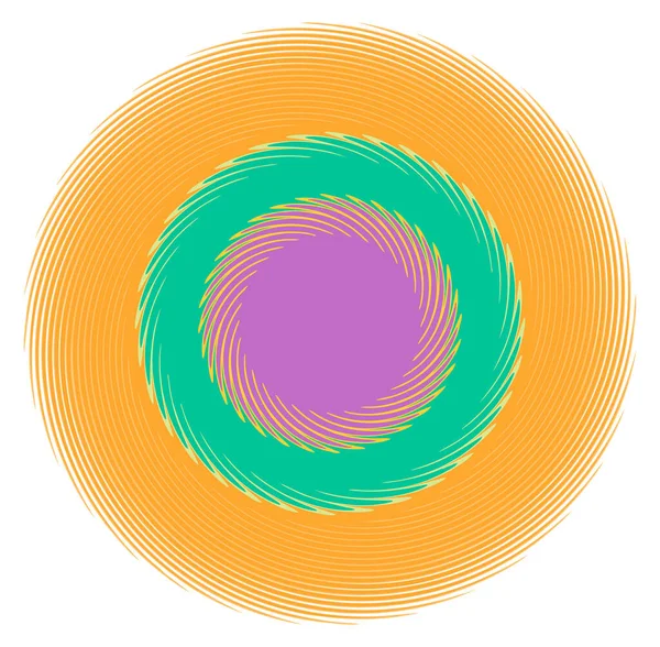 Abstrato Espiral Redemoinho Rodopiar Formas Vórtice Cores Vivas Vibrantes — Vetor de Stock