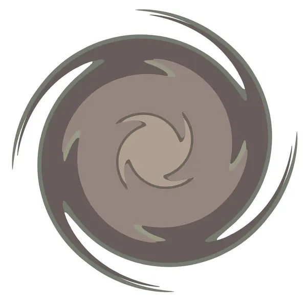 Espiral Abstracta Oscura Formas Remolino Giro Vórtice — Vector de stock