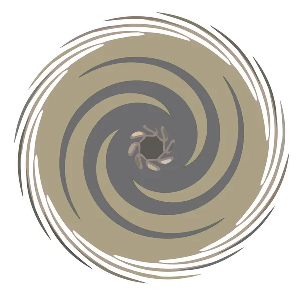 Espiral Abstracta Oscura Formas Remolino Giro Vórtice — Archivo Imágenes Vectoriales