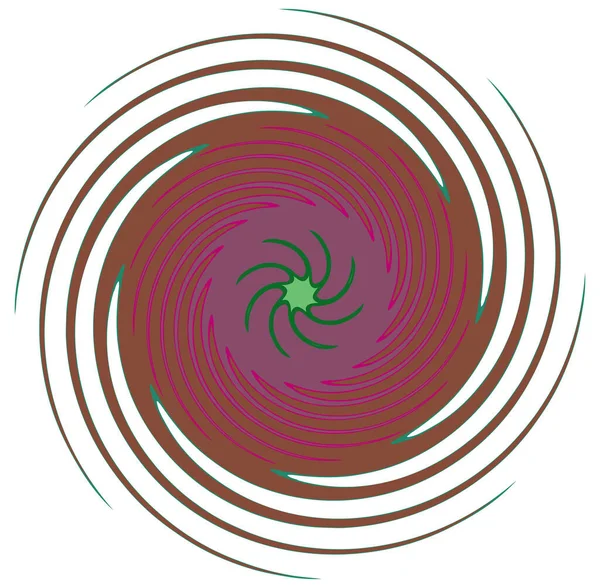 Mottle Variegado Espiral Abstrato Redemoinho Girar Formas Vórtice —  Vetores de Stock