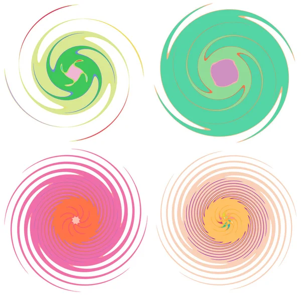 アブストラクトスパイラル 渦巻き ツイル 渦形状 — ストックベクタ