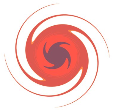 Monokrom soyut sarmal, girdap, girdap ve girdap şekilleri