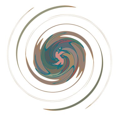 Karanlık soyut sarmal, girdap, girdap ve girdap şekilleri