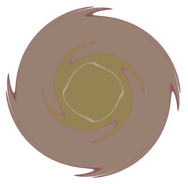 Karanlık soyut sarmal, girdap, girdap ve girdap şekilleri