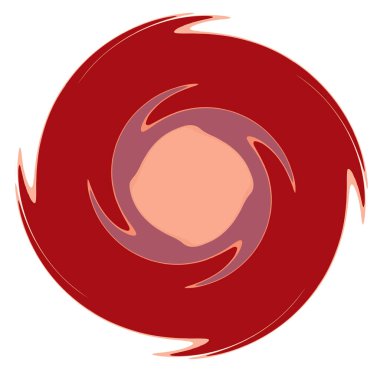 Monokrom soyut sarmal, girdap, girdap ve girdap şekilleri