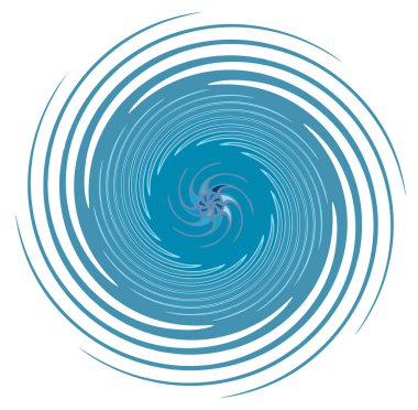 Monokrom soyut sarmal, girdap, girdap ve girdap şekilleri