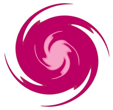 Monokrom soyut sarmal, girdap, girdap ve girdap şekilleri