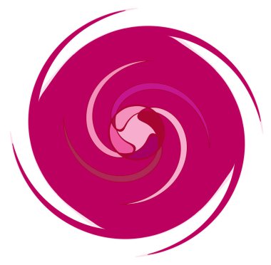 Monokrom soyut sarmal, girdap, girdap ve girdap şekilleri