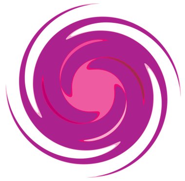 Monokrom soyut sarmal, girdap, girdap ve girdap şekilleri