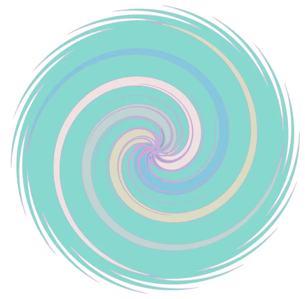 Monocromo Espiral Abstracta Remolino Giro Vórtice Formas — Vector de stock