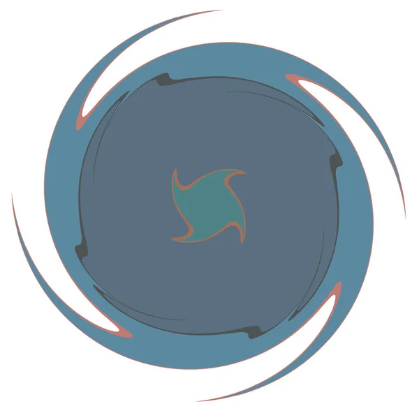 Espial Abstrato Escuro Redemoinho Rodopiar Formas Vórtice — Vetor de Stock