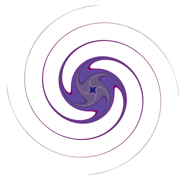 Monochrom Abstrakte Spirale Wirbel Wirbel Und Wirbelformen — Stockvektor