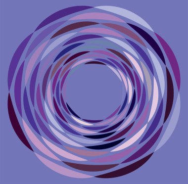 Renkli, çok renkli ve monokrom döngülü, döngüsel eşmerkezli halka. Dönen sarmal, girdap, girdap. soyut dairesel, dairesel döngü şekli, renkli arkaplan üzerindeki element, arkaplan