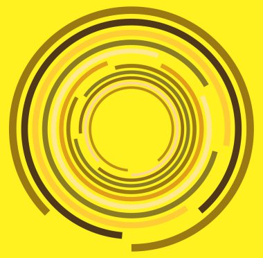 Renkli, çok renkli ve monokrom döngülü, döngüsel eşmerkezli halka. Dönen sarmal, girdap, girdap. soyut dairesel, dairesel döngü şekli, renkli arkaplan üzerindeki element, arkaplan