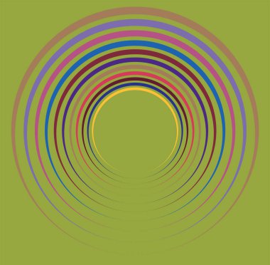 Tek noktalı, çok renkli ve renkli spiral, girdap, dönme elementi. Çarpık döngüsel, dairesel ve dairesel, ışınımlı girdap, renkli arkaplan üzerinde volt şekli, arka plan