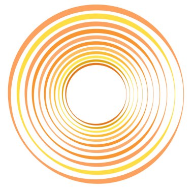 Monokrom döngüsel, döngüsel eşmerkezli halkalar. Dönen sarmal, girdap, girdap. soyut dairesel, dairesel döngü şekli, öge