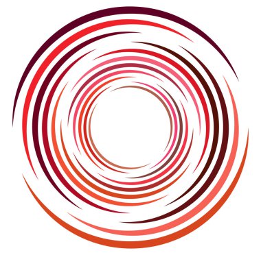 Monokrom döngüsel, döngüsel eşmerkezli halkalar. Dönen sarmal, girdap, girdap. soyut dairesel, dairesel döngü şekli, öge