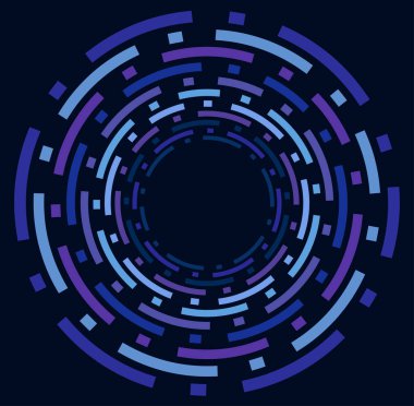 Monokrom döngüsel, döngüsel eşmerkezli halkalar. Dönen sarmal, girdap, girdap. soyut dairesel, dairesel döngü şekli, öge