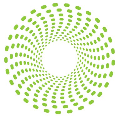 Tek renkli, tek renkli kıvrımlı, kıvrımlı. Döndürme, döndürme, sarmal çarpıtma şeklinde. Helix, volta ve sicim tasarım elementi