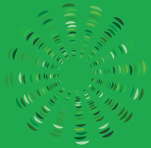 カラフルで多色で単色のサイクル同心円状のリング 渦巻渦巻渦巻渦巻 抽象的な円形 放射状のループ形状 色背景上の要素 — ストックベクタ