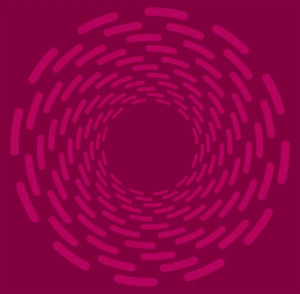 Farbenfroher Mehrfarbiger Und Monochrom Zyklischer Zyklischer Konzentrischer Ring Drehspirale Wirbel — Stockvektor