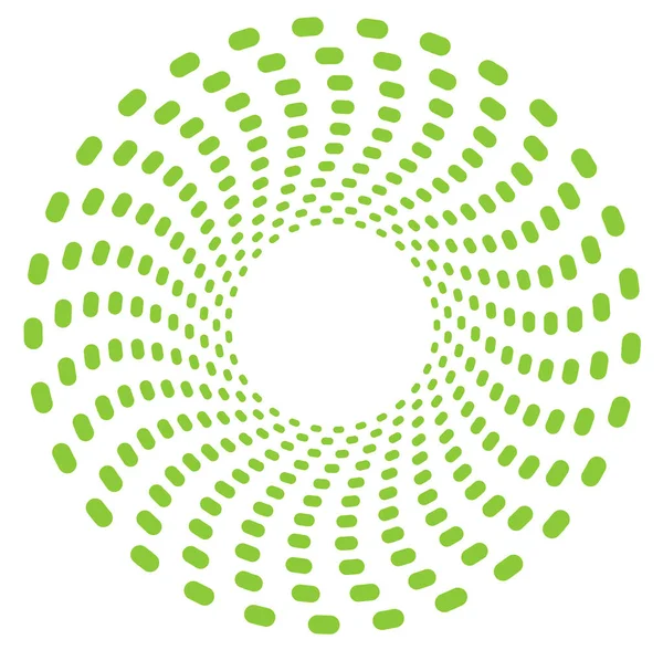 Jednokolorowy Monochromatyczny Twirl Wirujący Kształt Obrotem Obrotem Spiralnymi Zniekształceniami Element — Wektor stockowy
